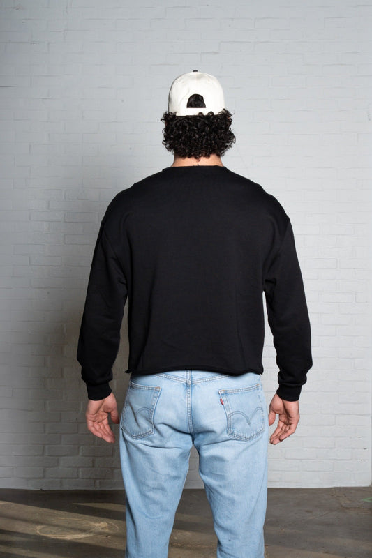 Crop Crewneck (Black)