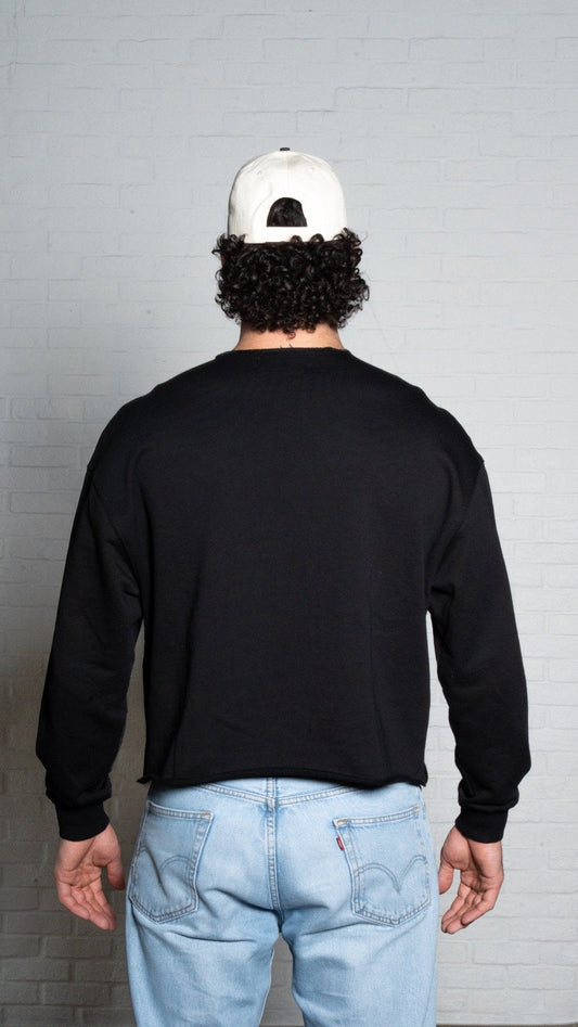 Crop Crewneck (Black)