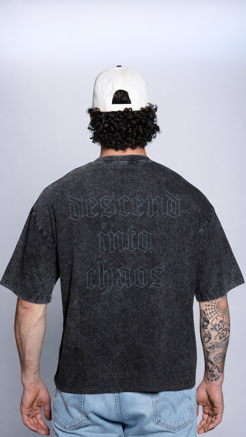 Chaos Tee (Acid Wash Black)