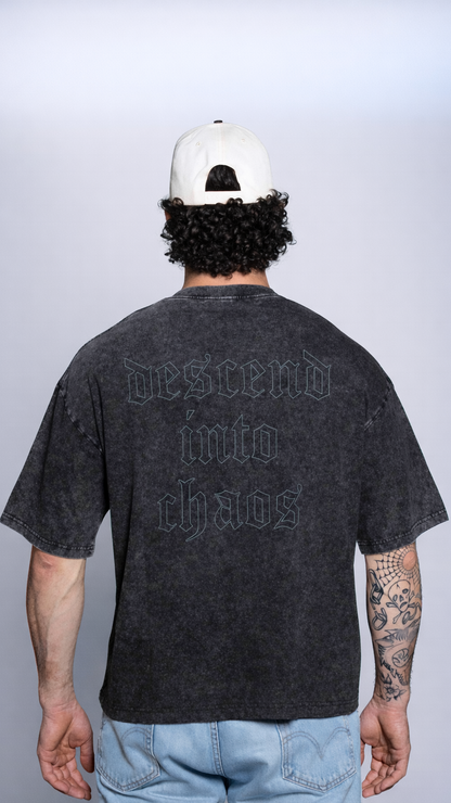 Chaos Tee (Acid Wash Black)