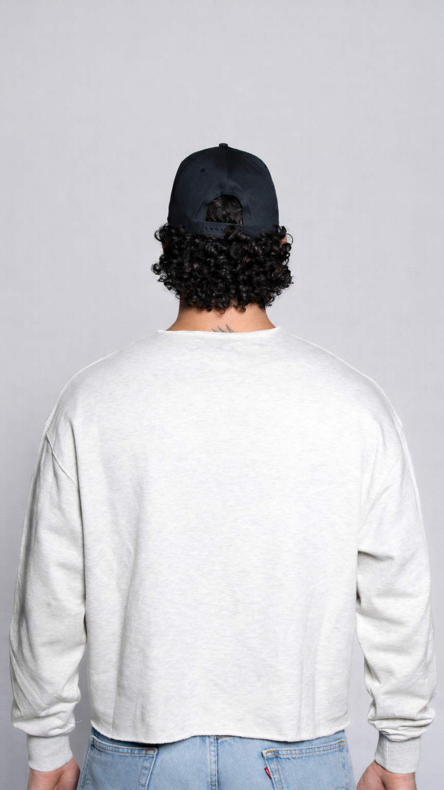 Crop Crewneck (Grey)