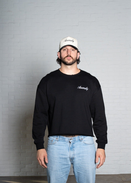Crop Crewneck (Black)